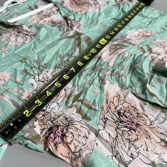 DAVI&DANI SZ 1X flowy pistachio green floral dress - Picture 9 of 10